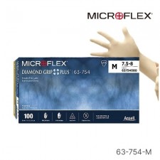 MICROFLEX 일회용 라텍스 장갑. DIAMOND GRIP PLUS
