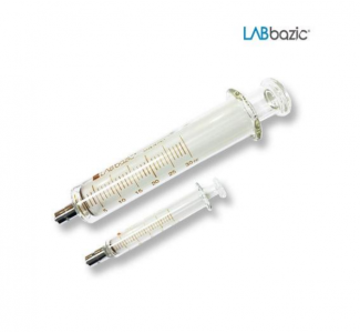 Labbazic 1CC / 유리 주사기 Metal Luer Lock Tip (금속 잠금형), 10CC[1EA/PK]