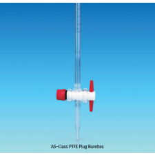 “witeg” AS-Class PTFE Plug Burette, with Conformity Certified  AS급 PTFE Plug 뷰렛