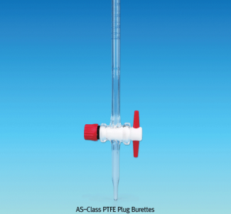 “witeg” AS-Class PTFE Plug Burette, with Conformity Certified  AS급 PTFE Plug 뷰렛
